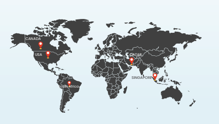 Map of India showing SVV & Co locations